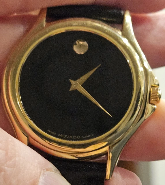 Montre De Poche Movado En Or Massif 18 Carats (750‰) - Mouvement Mécanique, Cadran Blanc, Avec écrin