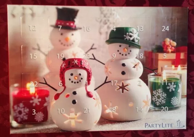 PartyLite ADVENT Calendar Countdown to Christmas Tealight Sampler P954021 Lot 24