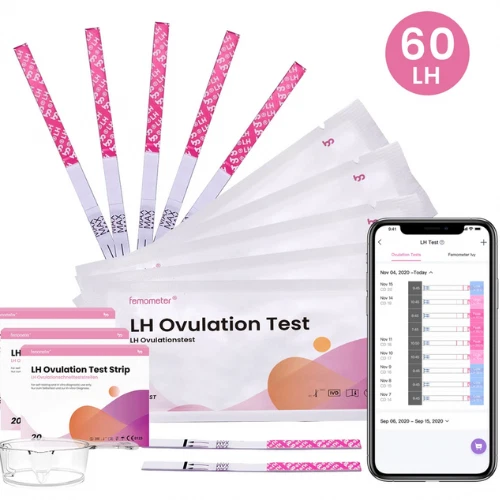 Fermómetro OPK - Kit predictor de ovulación con 60 tiras reactivas de LH/ovulación