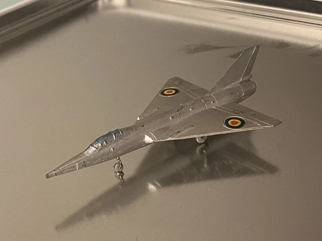 Avion Militaire Solido Trident – Jouet Ancien Blanc