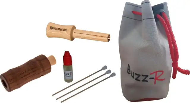 Markus Arnold Buzz-R Ansatztrainer für Bariton Posaune Set Lipmaster Zubehör