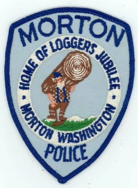 Washington Wa Morton Police Old Vintage Nice Shoulder Patch Sheriff