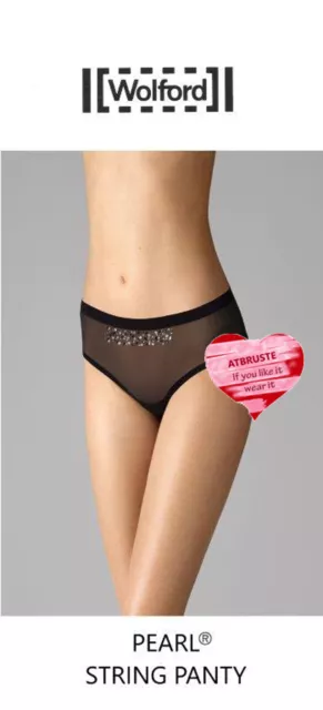 Wolford Pearl String Panty • S • mit SWAROVSKI® Kristallen.. Luxuriöses Dessous