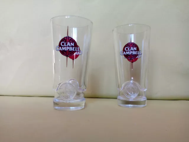 6 Verres A Whisky Clan Campbell  Nouveau Model N°2 Neufs !!!