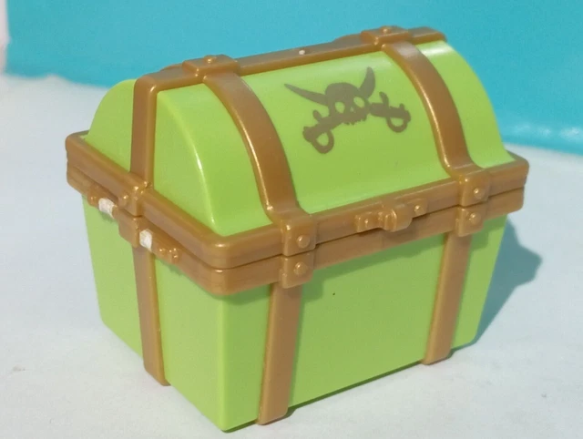 Coffre Playmobil Avec 30 Pièces D'or Doubles - Trésor Pirate/médiéval, Pièces Détachées Occasion