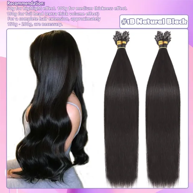 Thick Russian Nano Ring Loop Human Remy Hair Tip Micro Bead Hair Extensions 1g/s