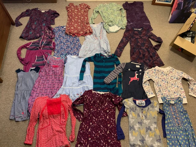 Eighteen Piece Huge Girls Age 8-9 Fat Face Mainly Dress Clothes bundle.
