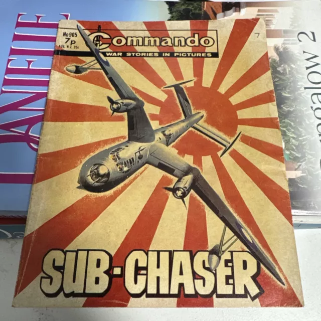 COMIC - Commando Vintage UK War Comic No #905 Sub-Chaser