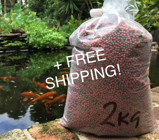 Fish Food Koi - Floating 4mm Mini Pellet - 2kg Bulk - FREE SHIPPING