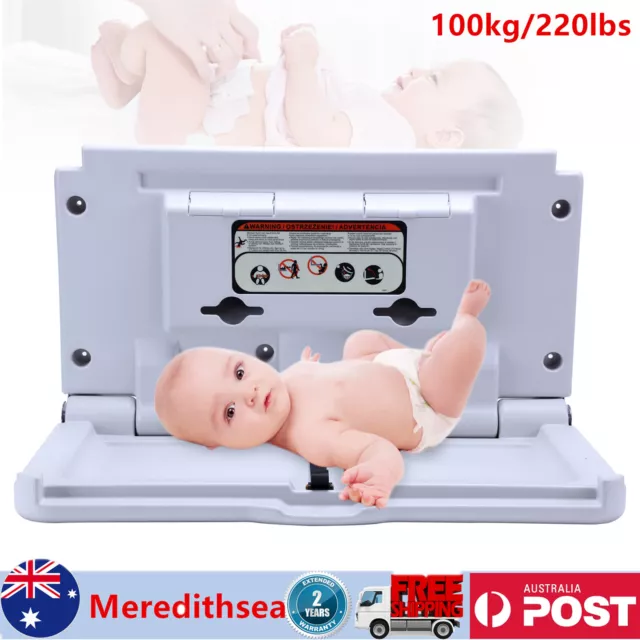 Commercial Wall Mounted Baby Change Table Diaper Changing Station Foldable