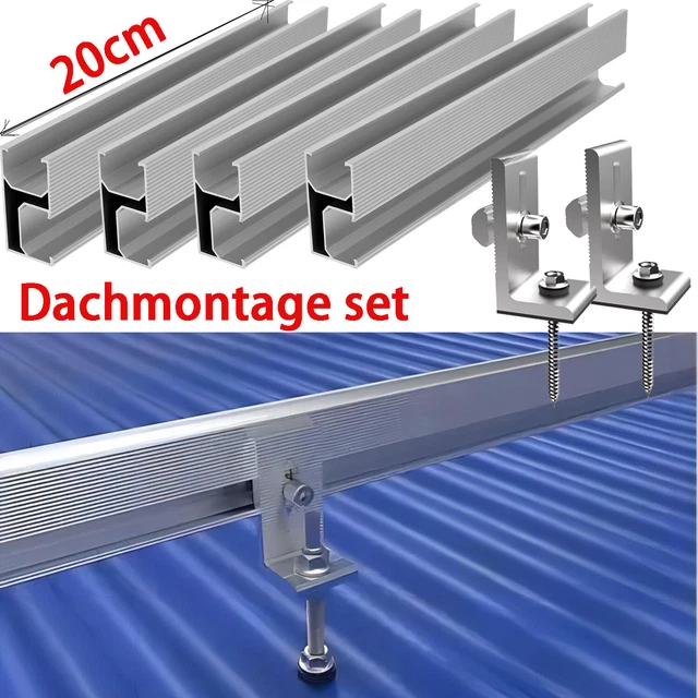 Guida Al Piano Regolabile Niciksty Con Rullo - Per Porte Scorrevoli, Montaggio A Parete, Argento - Foto 4