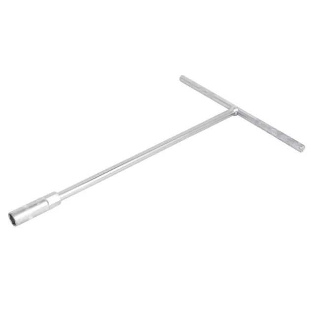10mm vis poignée forme T outil à main Clé à cliquet métal ton argent