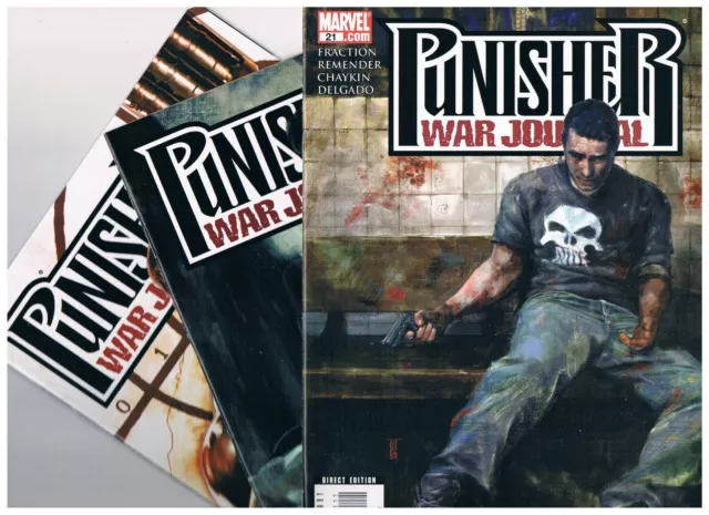 Punisher War Journal #21, 22, 25, 26 Marvel Fraction, Remender, Chaykin 4 book y