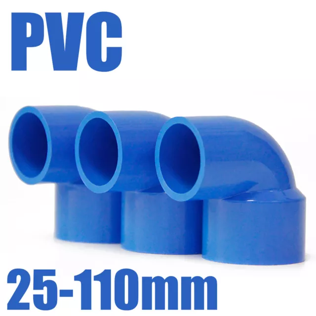 Gomito PVC blu connettore tubo riduzione frizione 25-110 mm