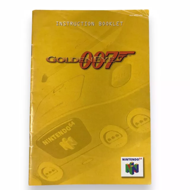 Nintendo 64 Goldeneye 007 James Bond Instruction Booklet