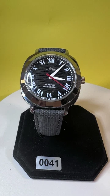 FORTIS MECHANICAL WATCH 17 Jewels Incabloc Swiss Made Black  display picture 1