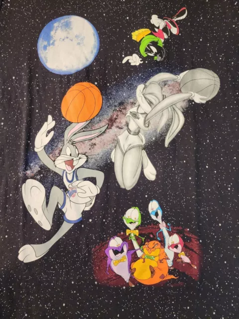 Bugs Babs Bunny Marvin Martian Space Jam Movie T-Shirt New NOS womens Large 2017