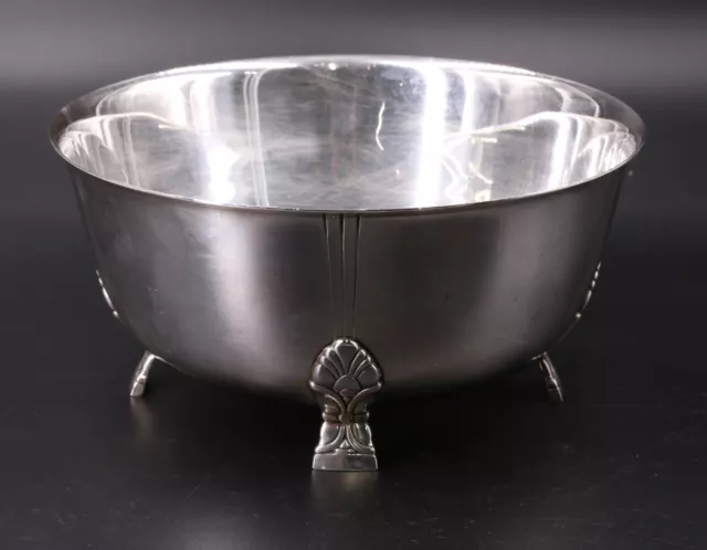 Tiffany & Co., Sterling Silver Footed Bowl, Palmette Pattern, circa 1950; 23 oz