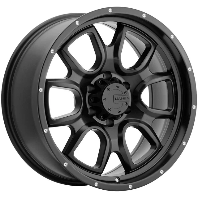 Mamba M19 15x8 5x4.5" +13mm Matte Black Wheel Rim 15" Inch