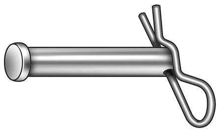Zoro Select P11-139Z Clevis Pin,Stl,Znc,3/8X3/4 L,Pk5