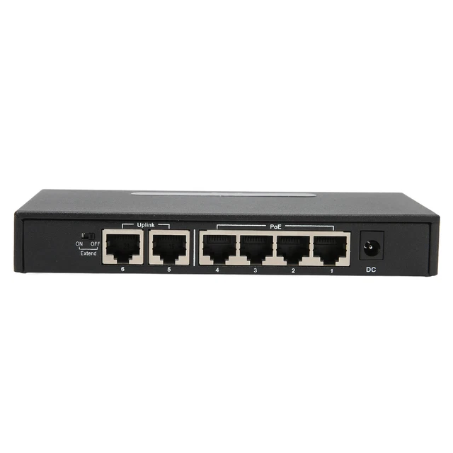 (Prise UE) Commutateur PoE 6 Ports Commutateur Ethernet Avec Distance De 3