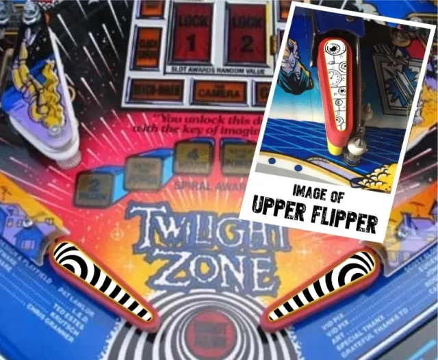 Twilight Zone Flipper Bat Topper MOD para Bally Twilight Zone Pinball Machine