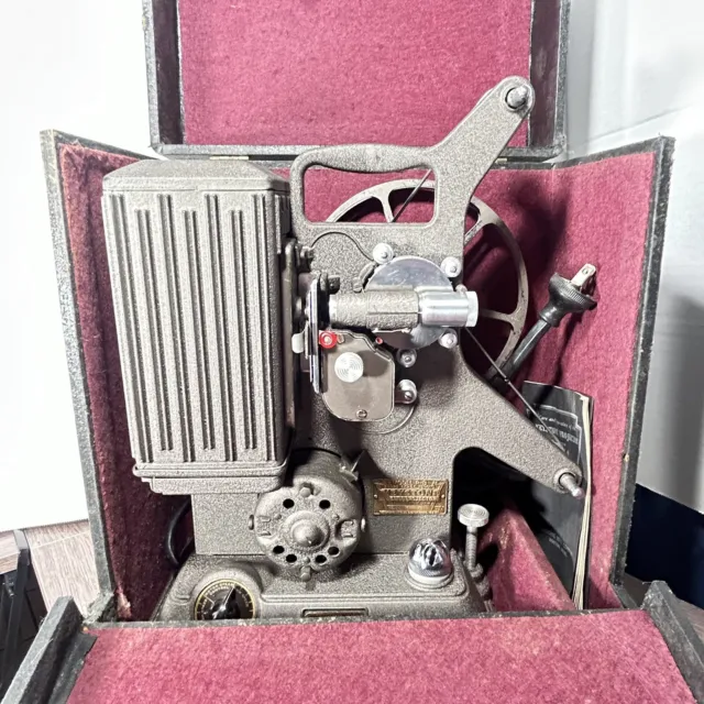 PORTABLE REVERE 8MM Film Projector, Model 4816, Ready To Run, Bulb