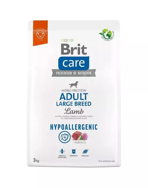 12kg Brit Care Hypoallergenic Adult Large Breed Lamb Super-Premium  Hundefutter