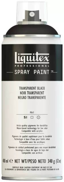 Liquitex Spray Paint 4450260 Klar Black 400 ML