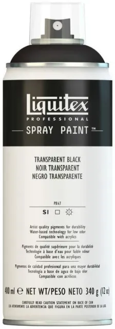 Liquitex Spray paint 4450260 Trasparent Black 400 ml