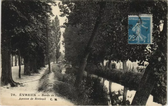 CPA EVREUX Bords de l'Iton - Avenue de Breteuil (1148652)