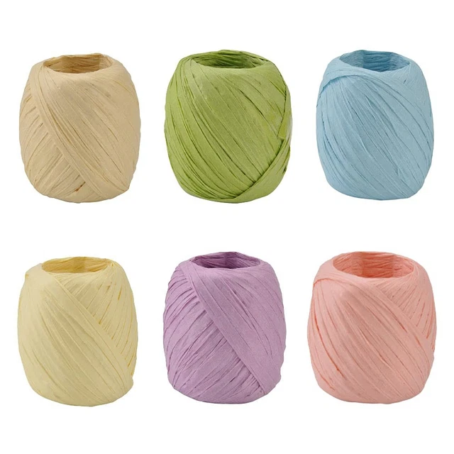 Nastro Di Rafia Verde 200mt - Spago Naturale Per Regali, Imballaggi, Decorazioni Fai Da Te, Con Forbici - Foto 6