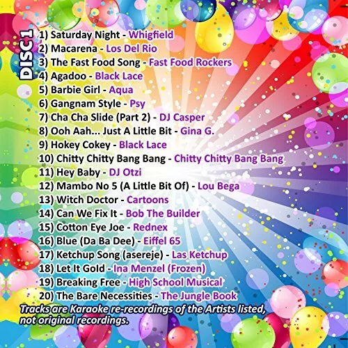 Mr Entertainer Big Karaoke Hits of Kids Party - Double CDG CDG Pack. Top 40 G 2