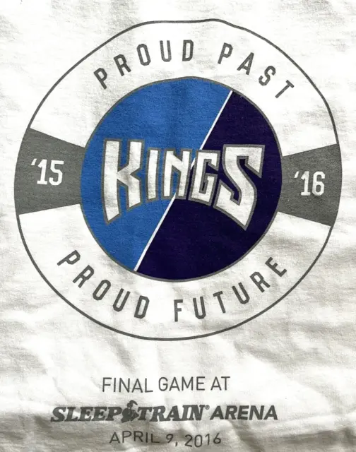 Sacramento Kings Last Game At Arco / Sleep Train Arena 4/9/16 ~ T Shirt ~ Large