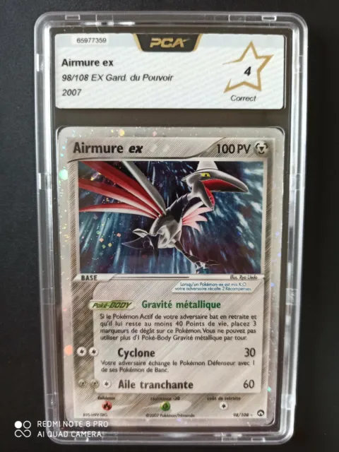 Carte Pokémon Airmure Ex Bloc Ex 98/108 - Ultra Rare - FR - Gradé PCA 4