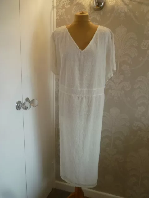 COTTON TRADERS cream dress size 24 - BNWT