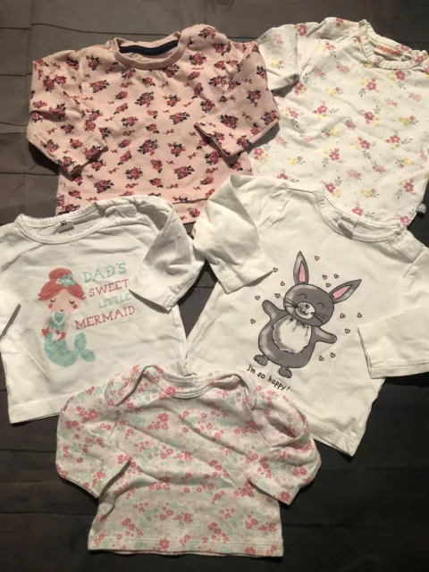 Baby Paket Set Longsleeves Langarmshirts Baby Neugeborenes Gr. 50/56,Top Zustand