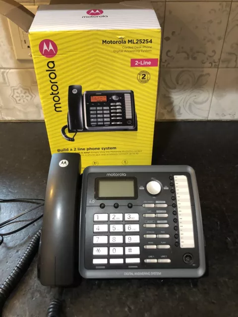 Motorola ML25254 Expandable 2-line Business Phone Caller ID & Answering System