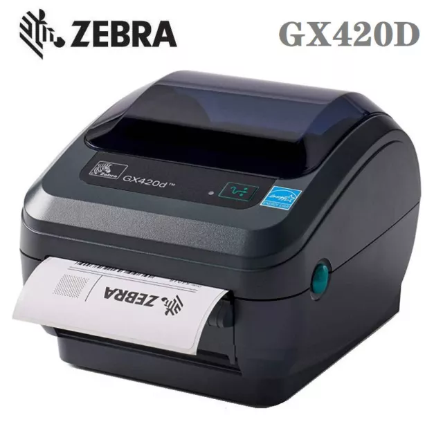 Zebra GX420D USB Direct Thermal Transfer Barcode Label Printer GX42-202411-000