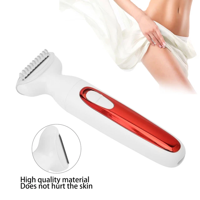 (rosso) 02 015 Tagliacapelli elettrico donna rasoio portatile 360°
