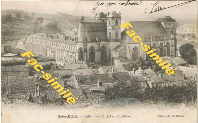 CPA - SAINT-MIHIEL (55 Meuse) - Eglise Saint-Michel et la Division