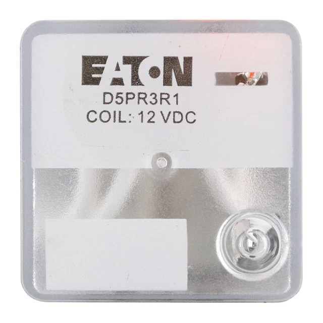 Eaton D5Pr3R1 General Purpose Ice Cube Relay, D5, 11-Blade, 10A, 12Vdc, 3Pdt