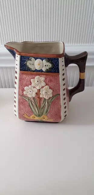 Rare Shorter & Son Large (Jomguil) No. 30s Ceramic Floral Pitcher Jug