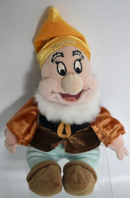 DISNEY STORE HAPPY Plush Soft Toy Snow White & The Seven Dwarfs £6.99 ...