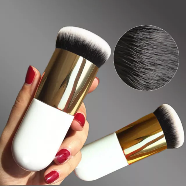 Kabuki Chubby Foundation Brush Flat Cream Make-Up Professional Brush& R 3