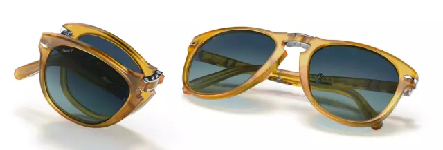 Persol 714SM Steve McQueen Opal Yellow Sunglasses 54 mm Made in Italy