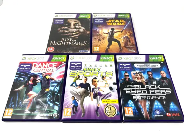 Kinect Game Bundle - Xbox 360 - Sports + Dance Central + Star Wars