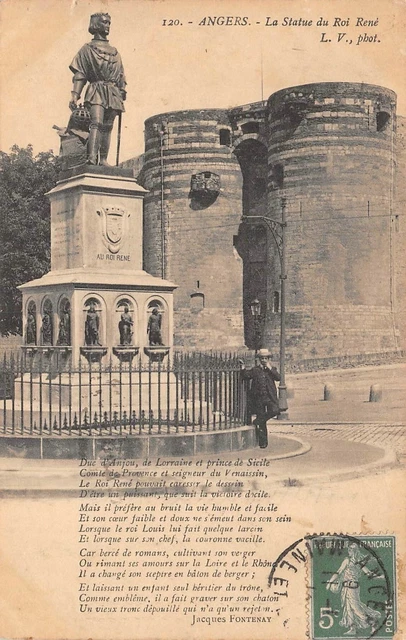 ANGERS - la statue du Roi René