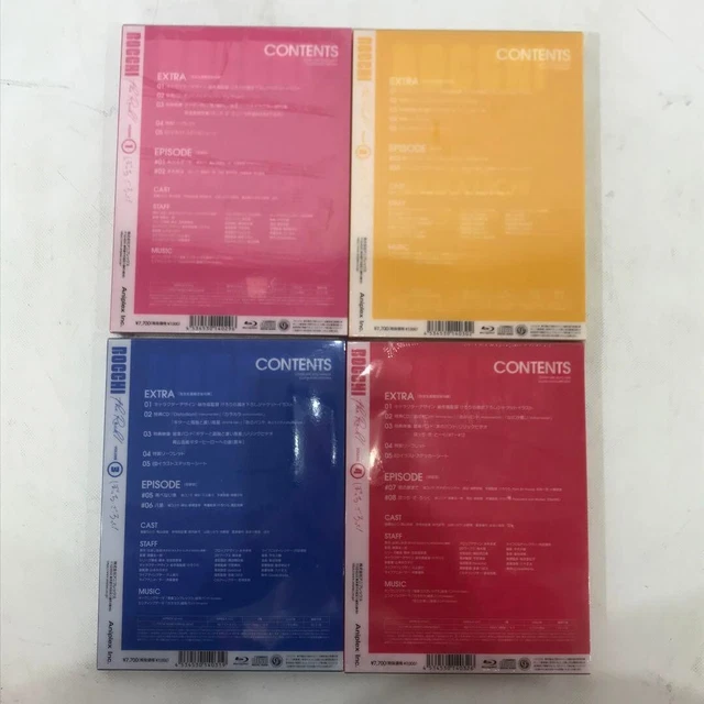 BOCCHI THE ROCK ! Vol.1 Vol.2 Vol.3 Vol.4 Blu-ray Soundtrack CD Booklet New JPN 2