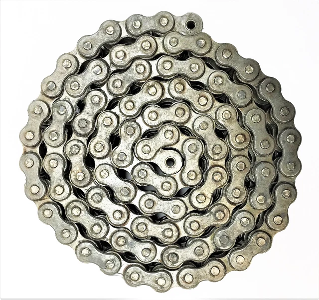 DIAMOND CHAIN COMPANY 10' Double-Strand Roller Chain #100 NOS